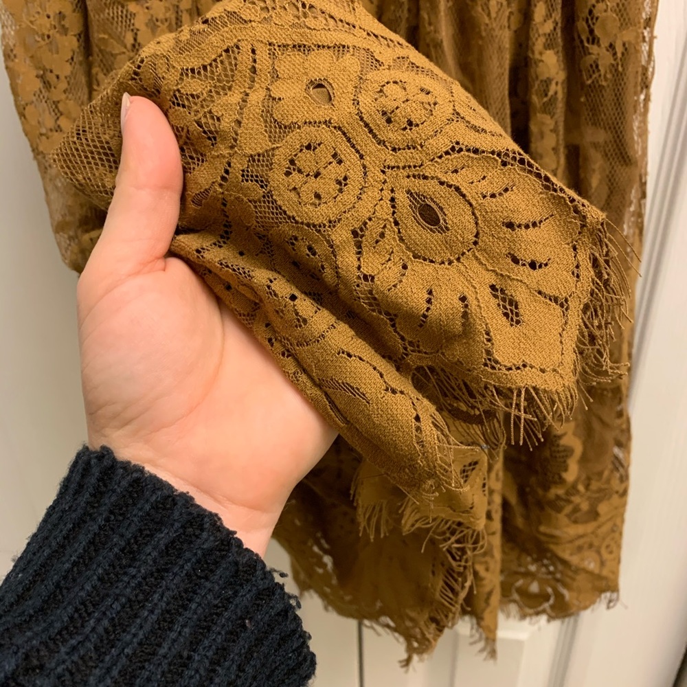 Free People Lace Cocktail Dress with Back Detail
